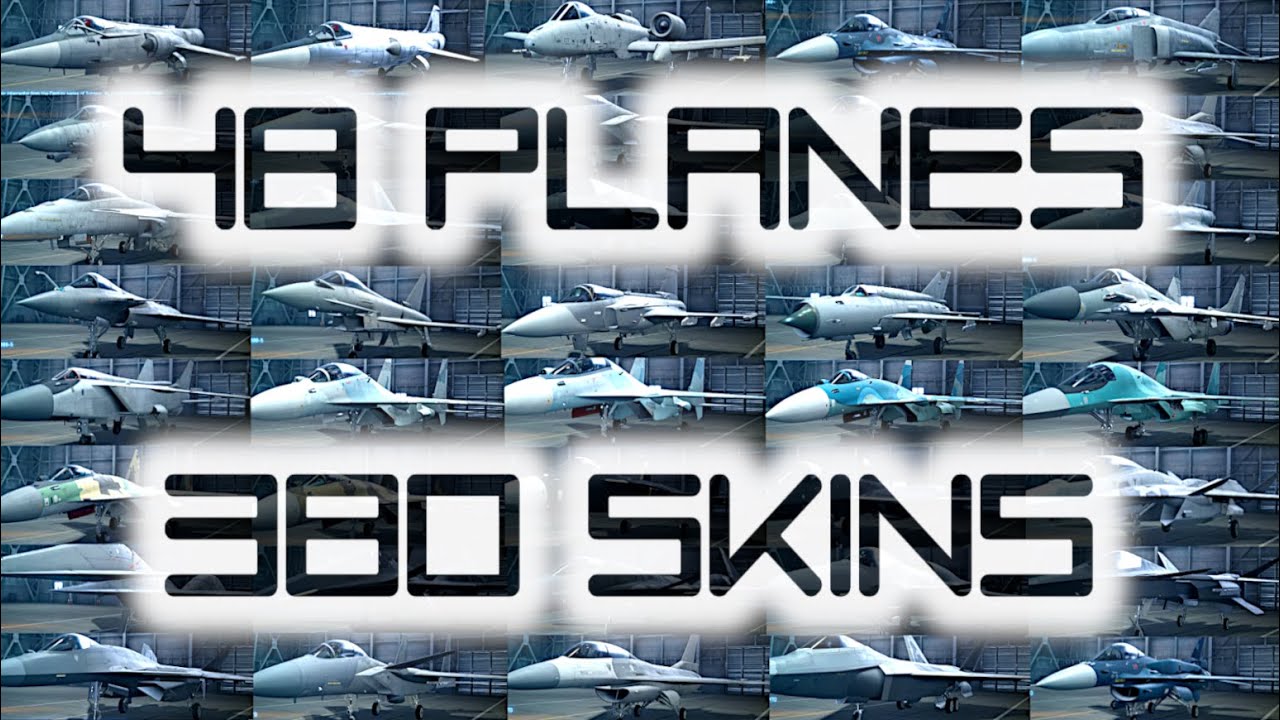[4K] Ace Combat 7 - All Planes & Skins (All DLC)