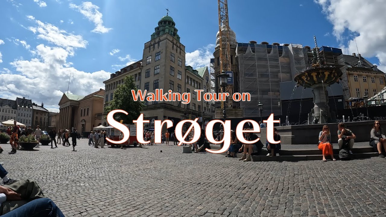 Walking tour on Strøget in Copenhagen, Denmark