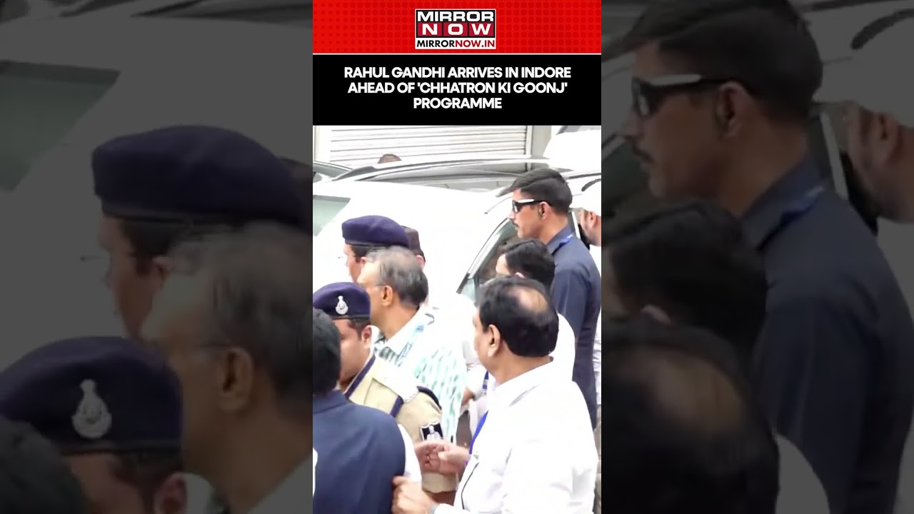 Congress MP & LoP Rahul Gandhi Arrives In Indore Ahead Of 'Chhatron Ki Goonj' Programme