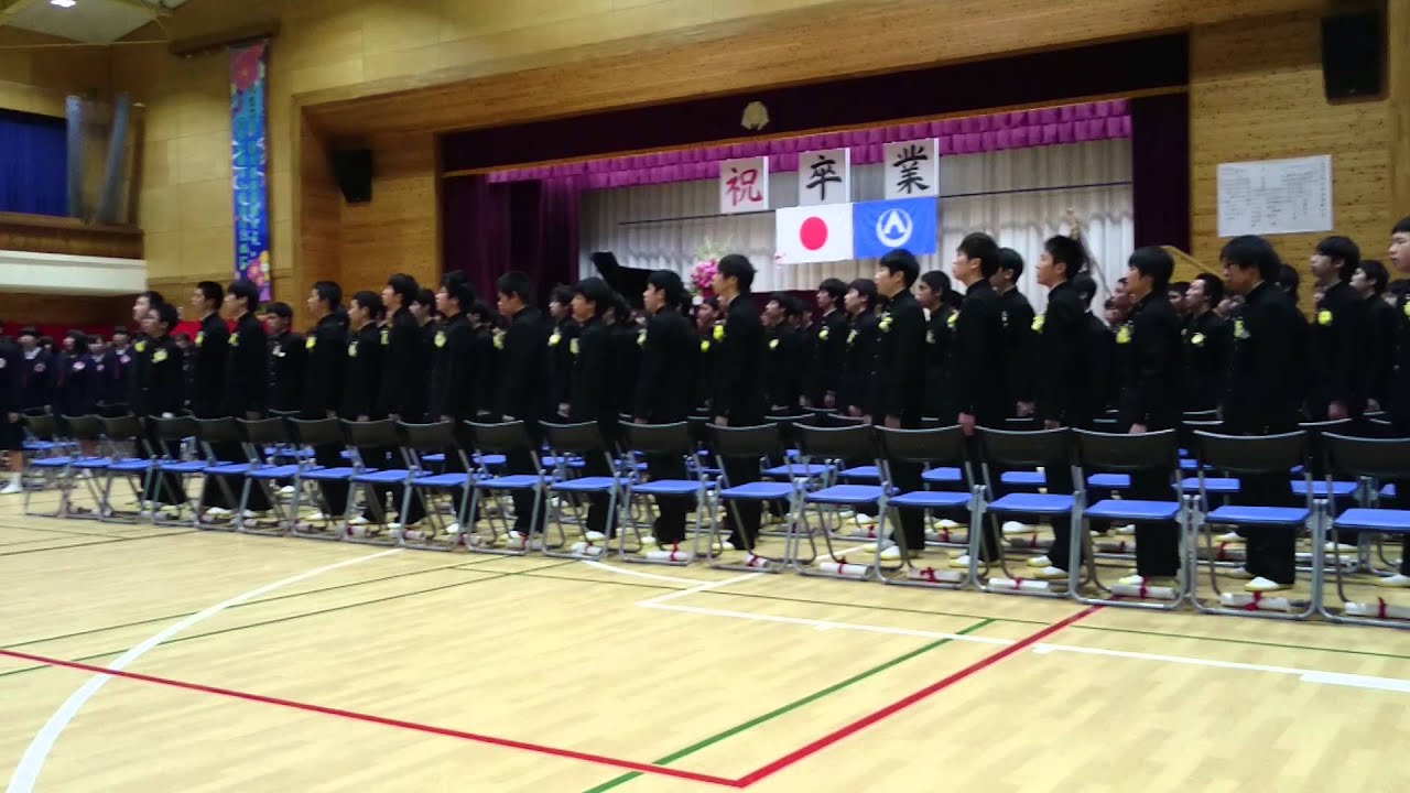 3月9日合唱  中学卒業式