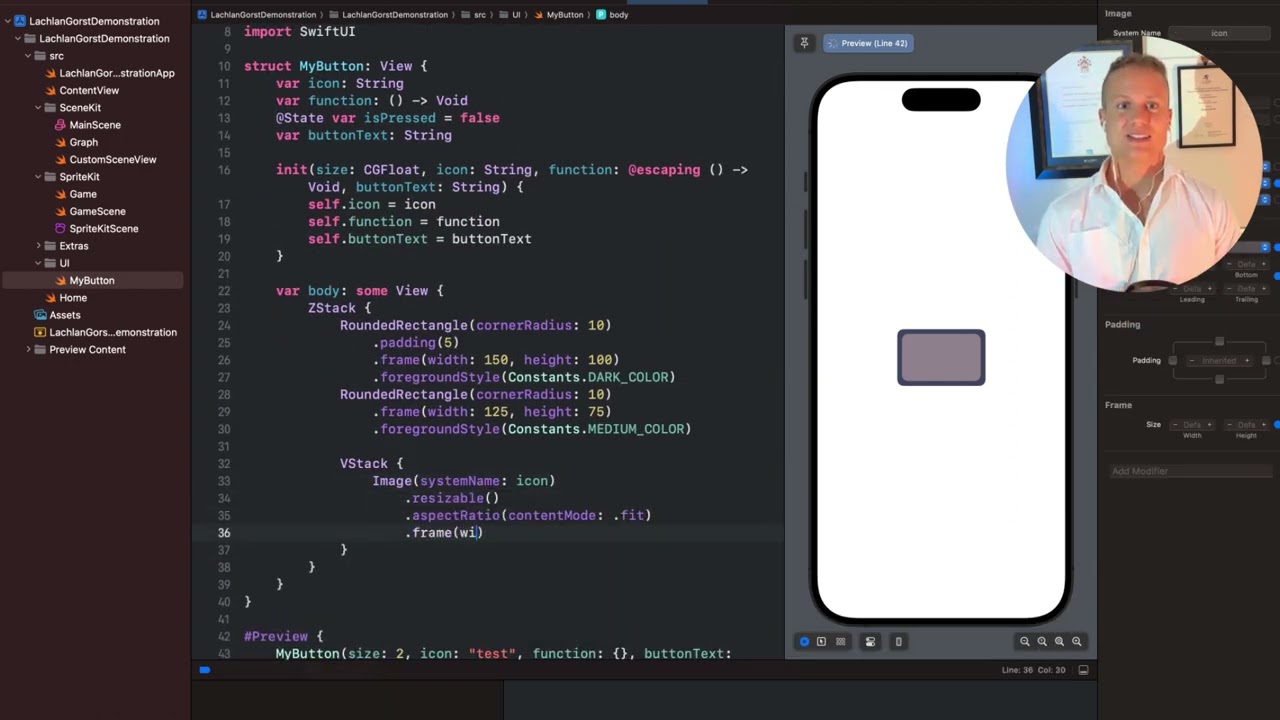 Native IOS Demonstration Project | Swift UI, SpriteKit 2D Game & SceneKit 3D Data Rendering