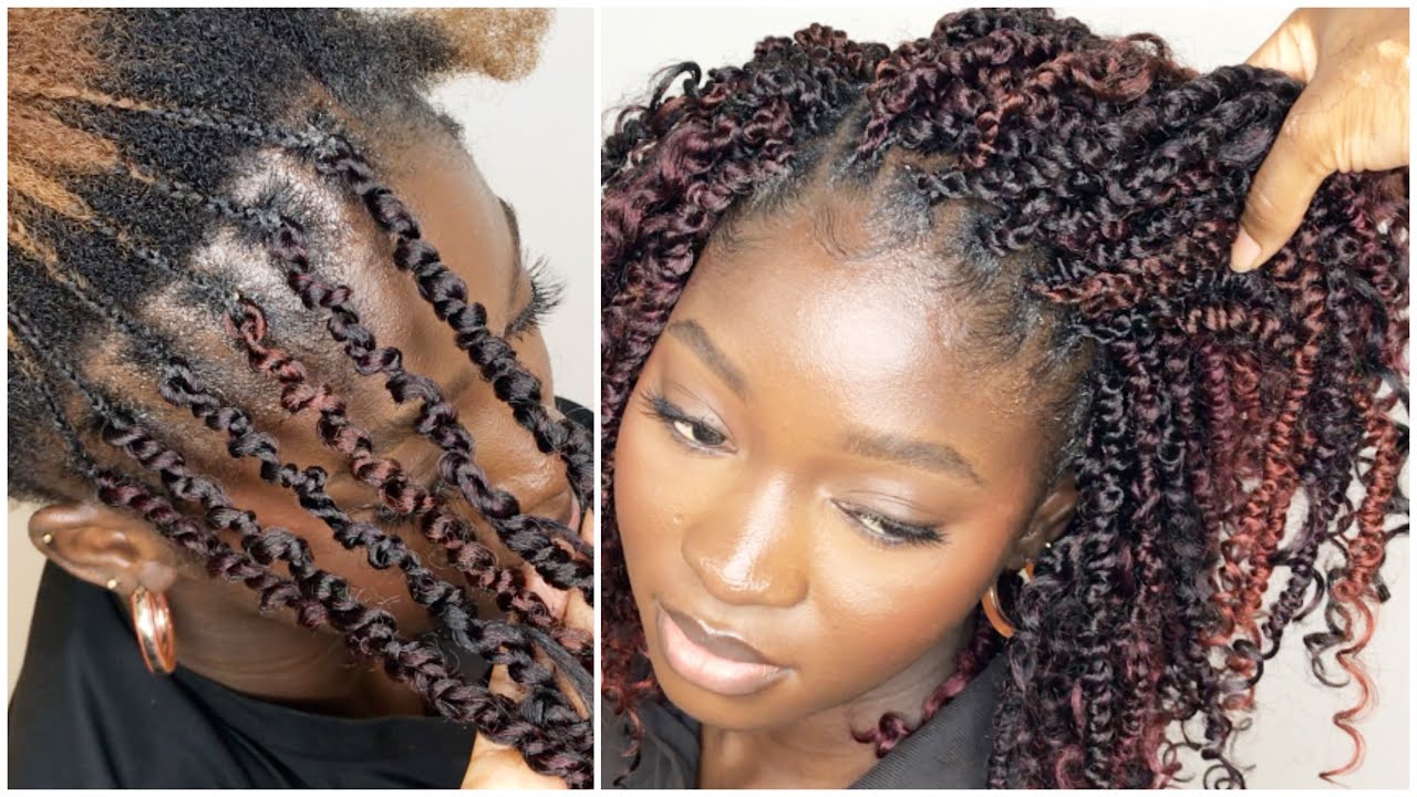 How to: Individual Illusion Crochet twist, Looks natural from scalp using Outre boho wavy twist