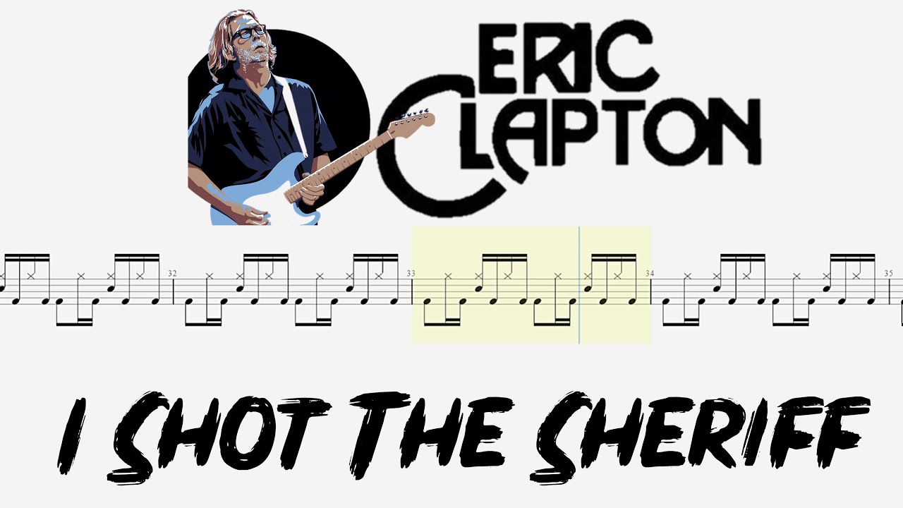 Eric Clapton - I Shot The Sheriff (Drum Notation) By @chamisdrums