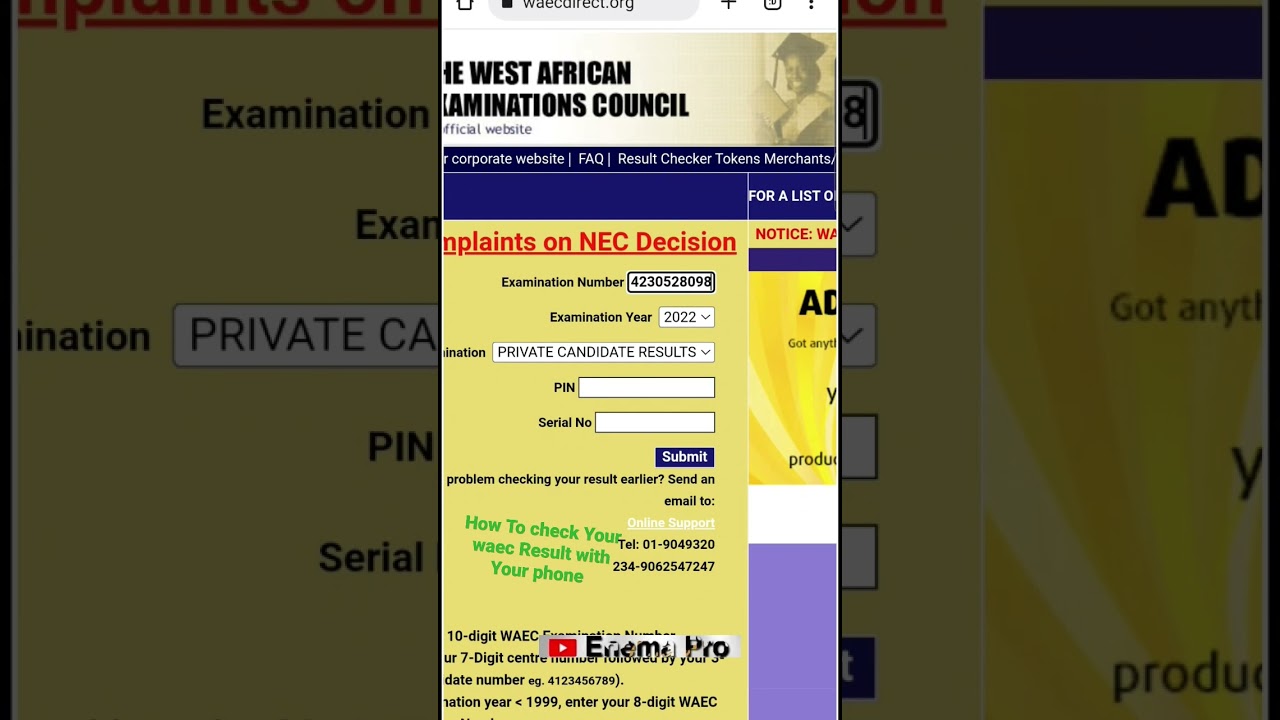 How To Check Waec Result With Your mobile Phone - Waec Result Is Out