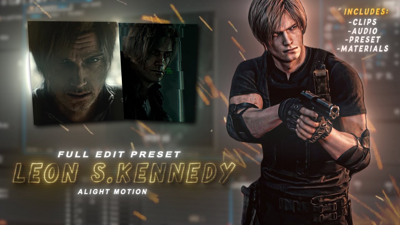 Ae inspired Leon S Kennedy Full Edit Preset made on Alight Motion (+PRESET)