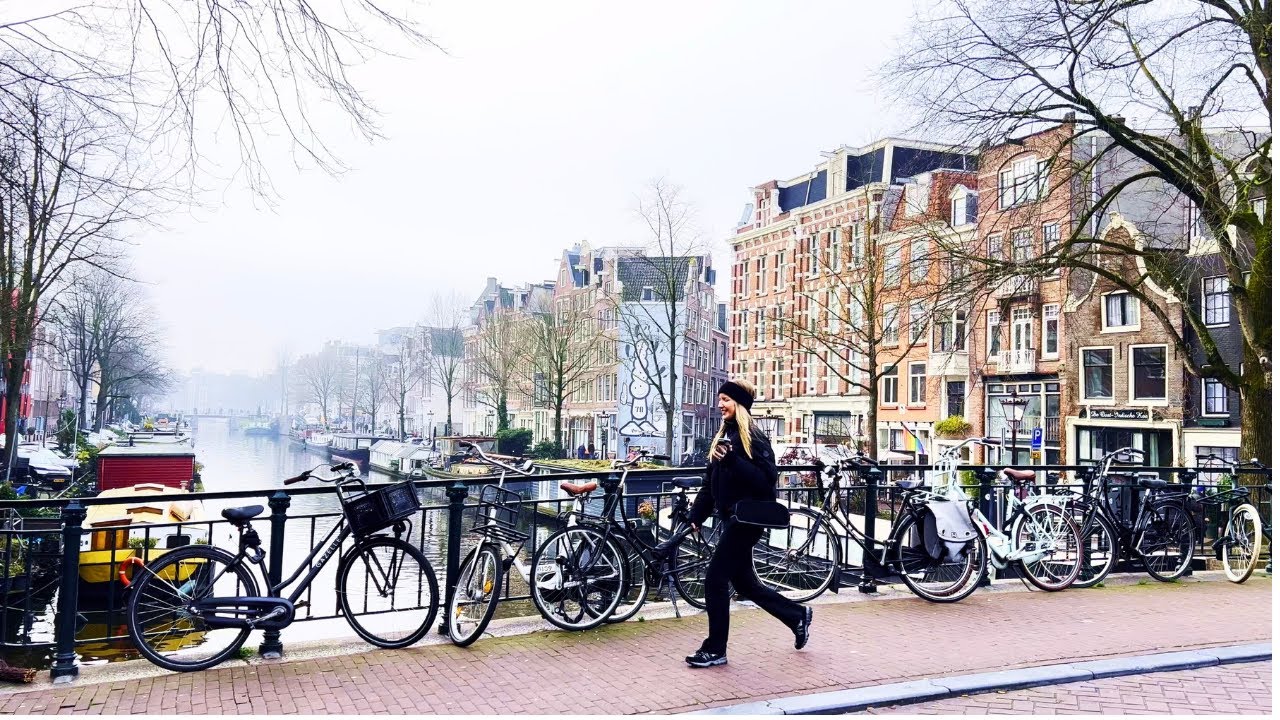 Amsterdam at 10:00 AM 🇳🇱 Calm Morning Walk | 4K ASMR
