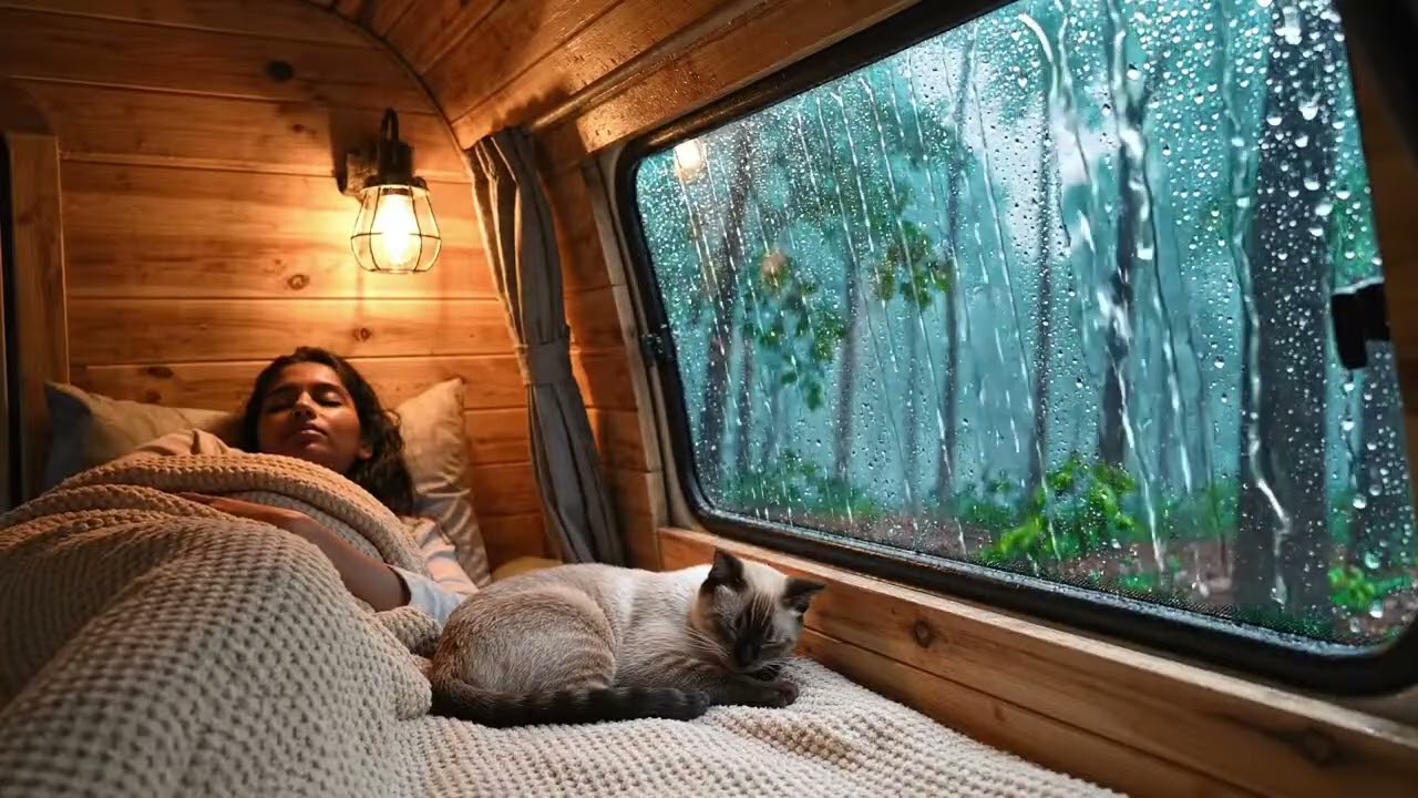 Night Rain on Windshield — Pure ASMR Rain & Car Ambience for Deep Sleep (No Talking)
