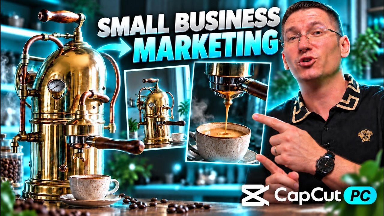CapCut PC AI Video Editor: A Coffee Machine Ad for Small Business Marketing