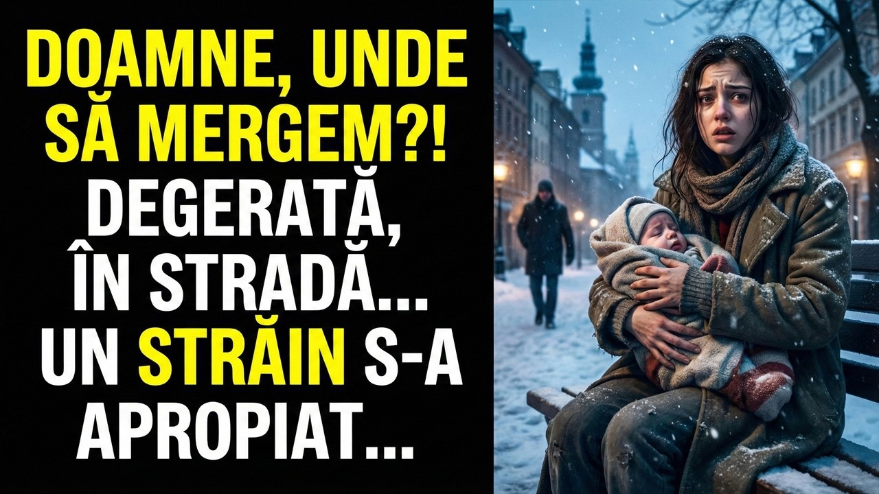 Maria și bebelușul ei înghețau lângă maternitate, dar întâlnirea cu un măturător i-a schimbat...