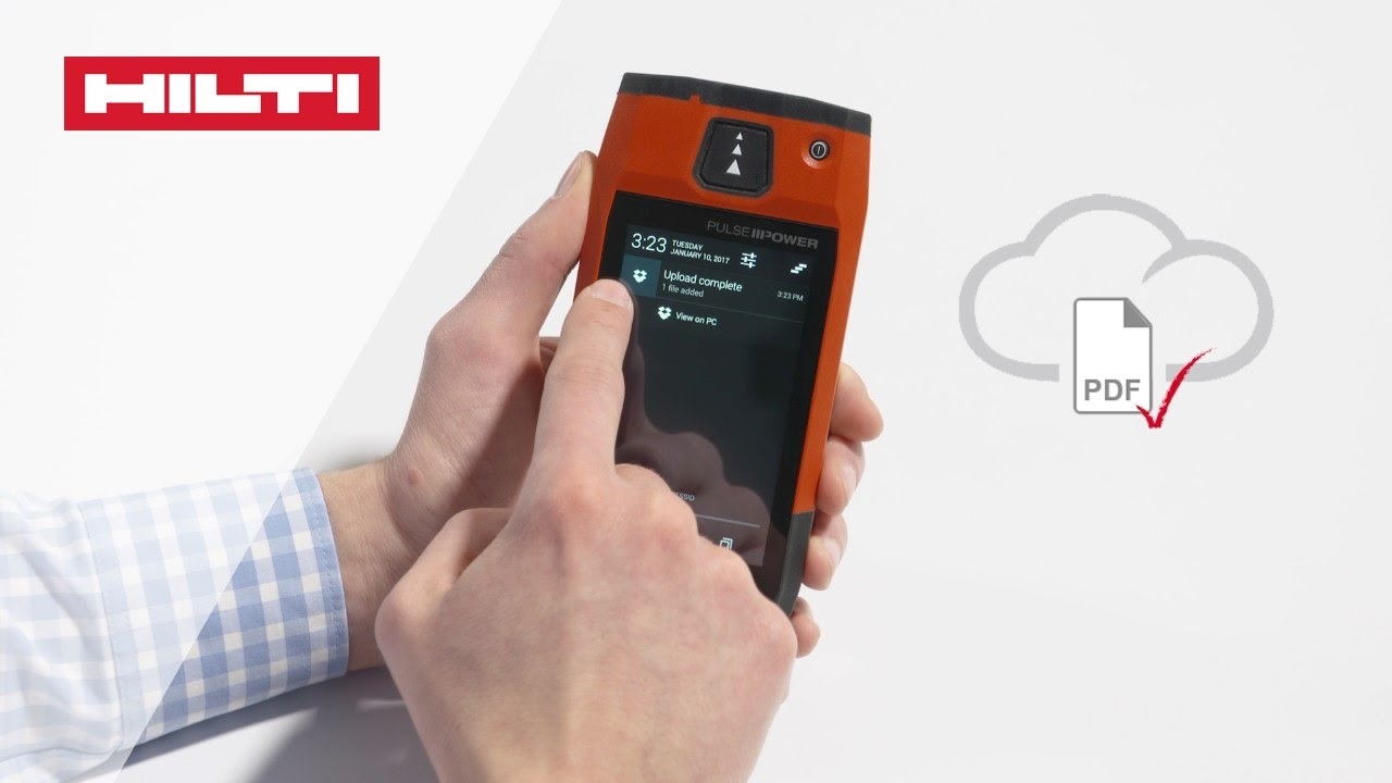 HOW TO export your project to the cloud using the Hilti PD-C / PD-CS distance laser measurer