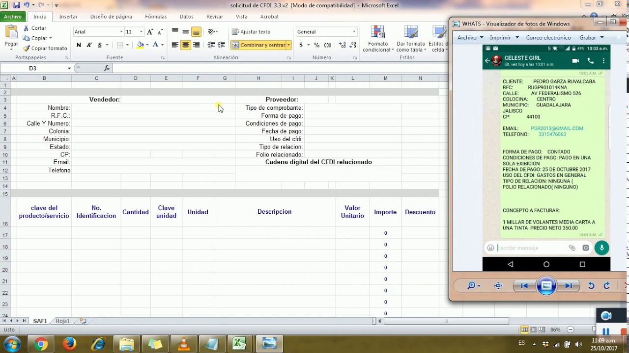 LLENADO SOL CFDI 33 V2