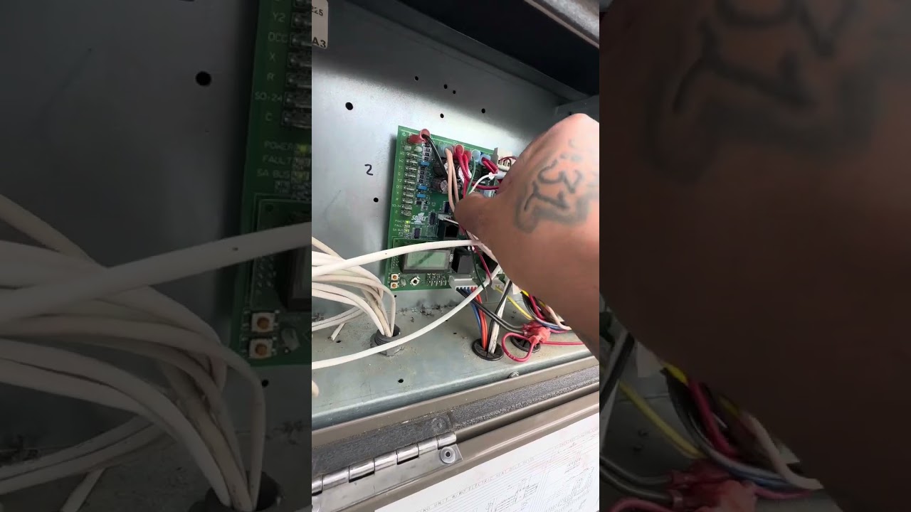 How to update firmware on a YORK package unit.
