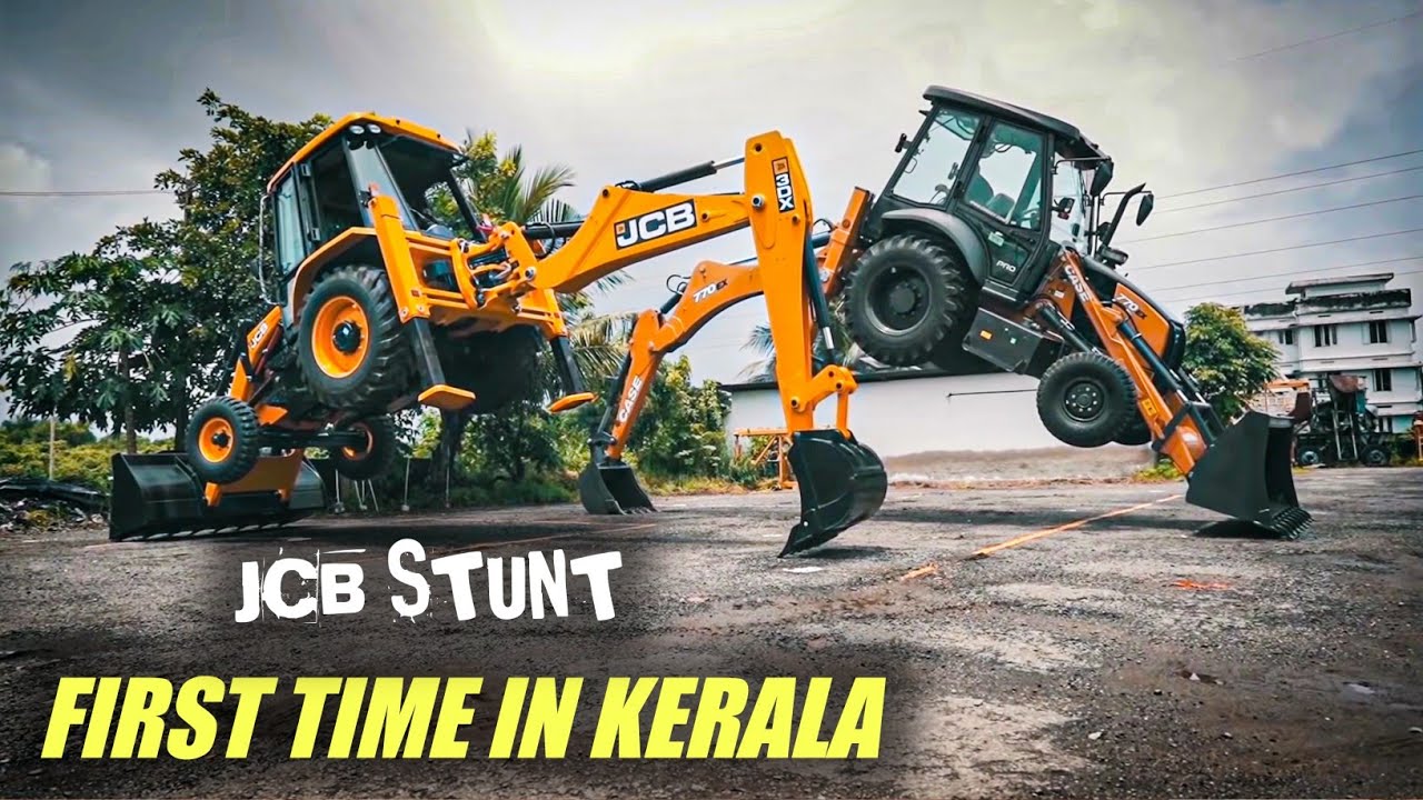 Jcb ഇങ്ങന ഒക്കെ ചെയ്യുമോ? Jcb stunting / Rare stuting in kerala/ Jcb stunt video / JCB / Techcatcher