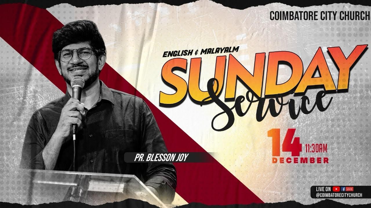 🔴 LIVE | Coimbatore City Church Official | Sunday Service | 14.12.2025