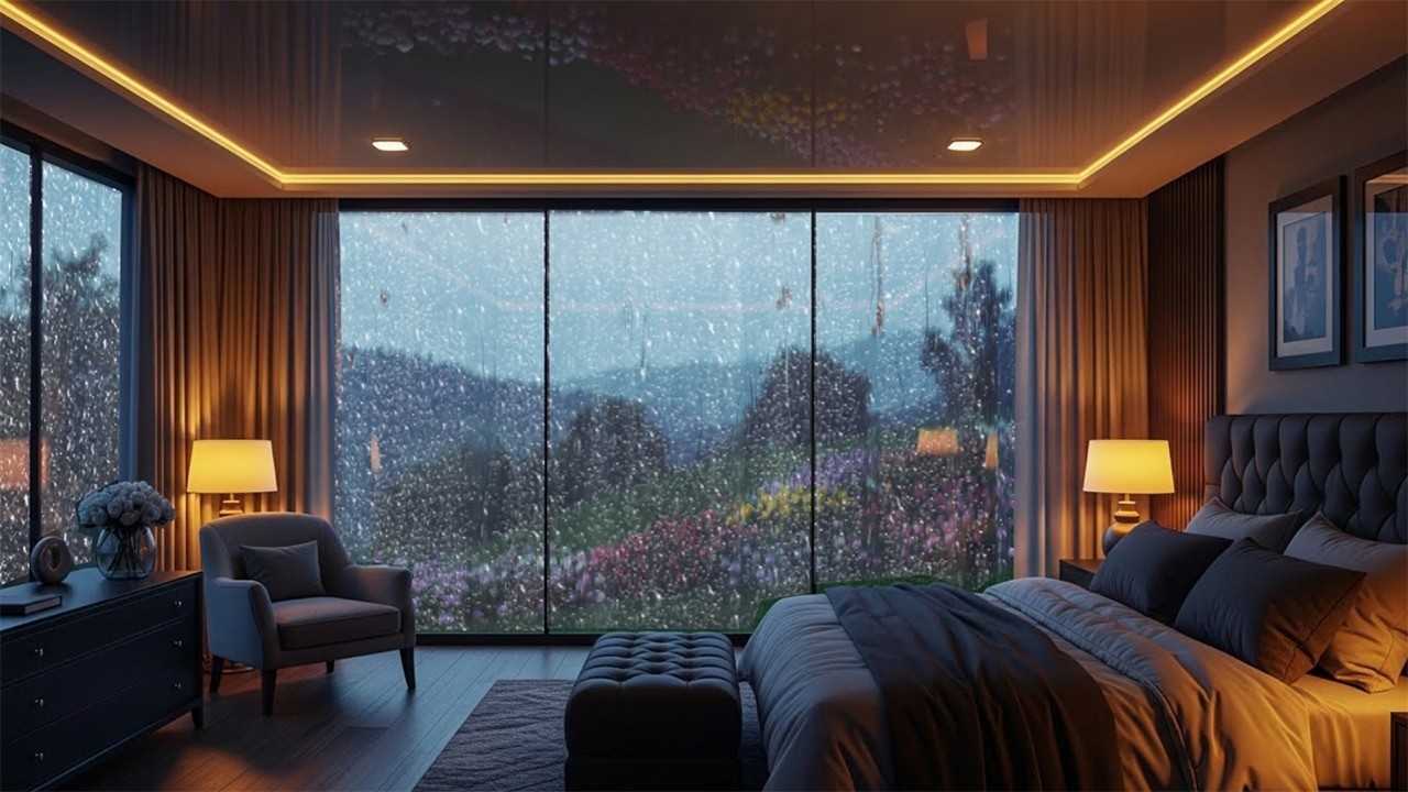 Deep Sleep Music with Rain Sounds | Relaxing Piano for a Restful Night