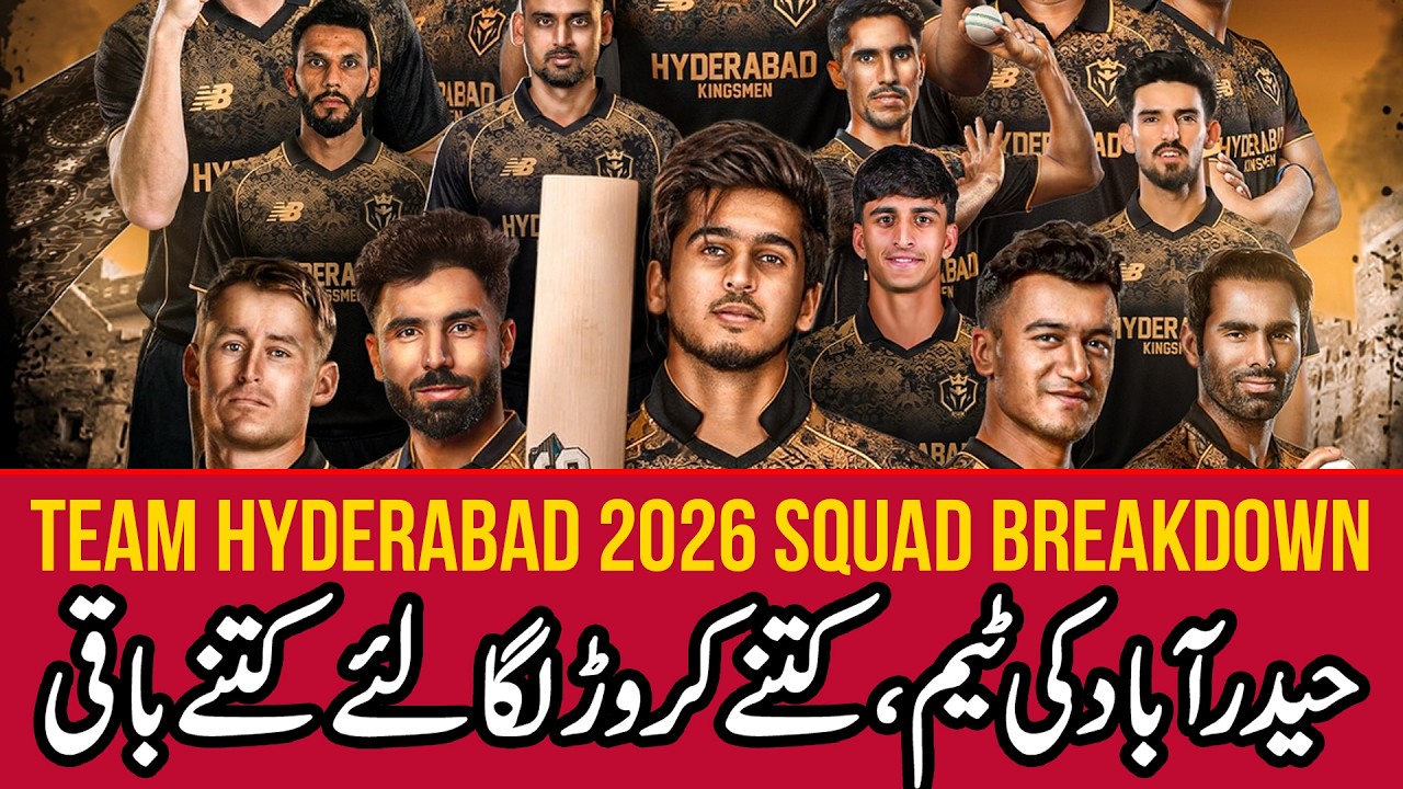 Team Hyderabad 2026 Squad Breakdown | Openers, Top Batters & Bowlers Analysis