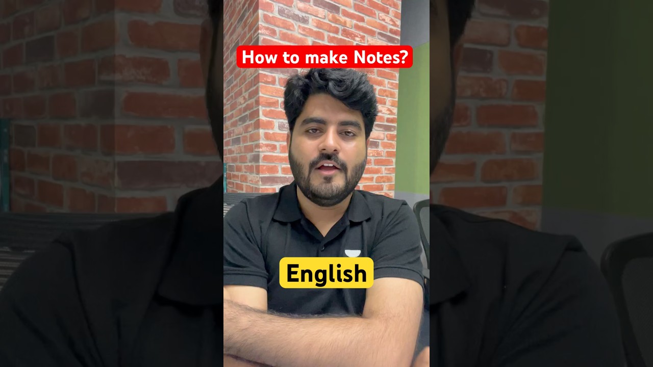 English Notes Making tips | By Vishal Sir #notesmaking #bankexam
