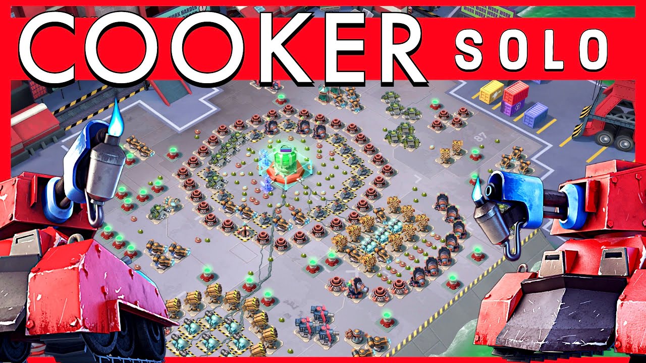 a SOLO on COOKER 😎 you must watch this!  -  operation MASSIVE ATTACK // BOOM BEACH gameplay/strategy