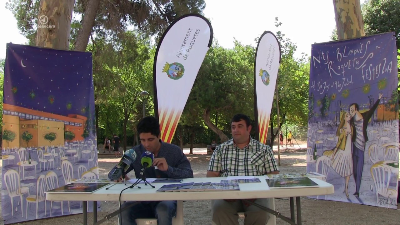 Presentació de la portada i programa de festes, Roquetes 2017