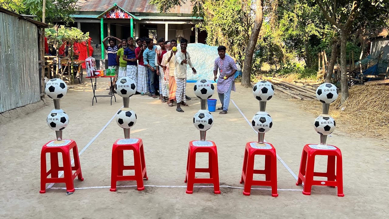 আজব ভাবে বল সাজিয়ে কঠিন চ্যালেঞ্জের খেলা। গ্রামের চাচা চমক দেখিয়ে শীতের কম্বল জিতে নিলো। Funny Game