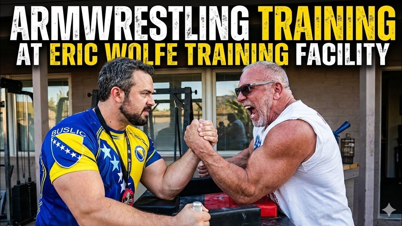 Armwrestling Training at Eric Wolfe Legendary Strength Facility 