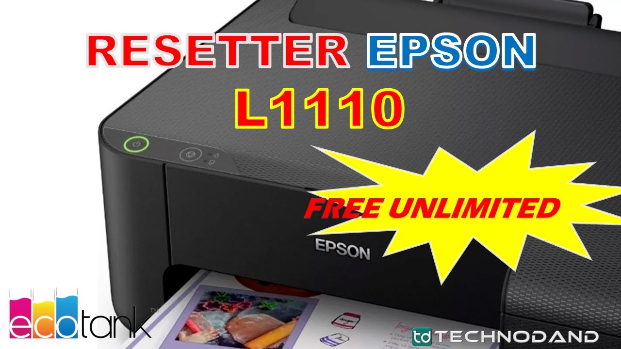 Resetter Epson L1110 [Cara Reset Printer Epson L1110 Blinking]