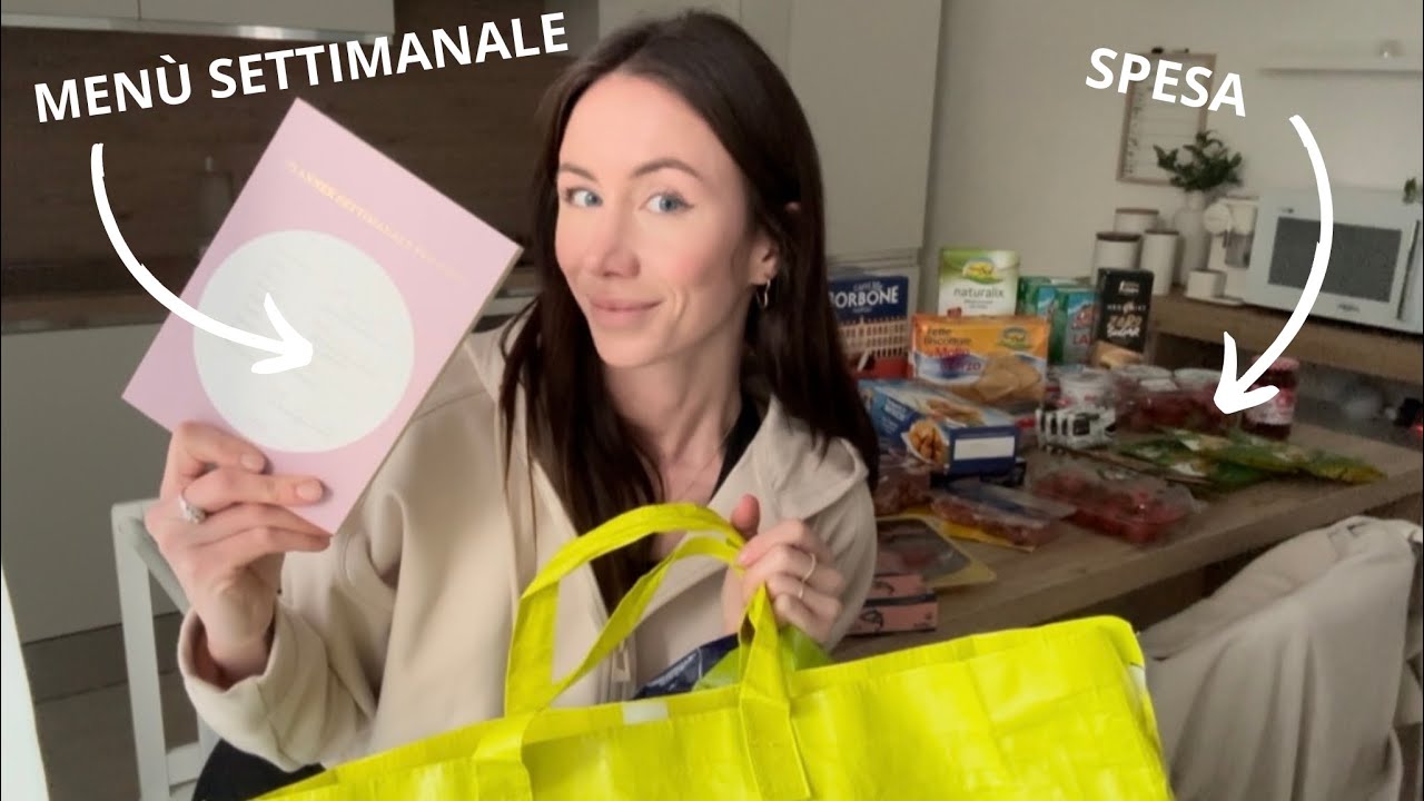 MENU SETTIMANALE salutare + Spesa insieme! 🥗🛒 / Natalia Liberati