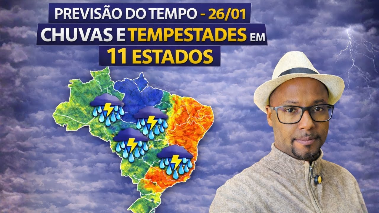 ALERTA PARA 11 ESTADOS! SEGUNDA-FEIRA DE CHUVA FORTE E CALORÃO NO BRASIL