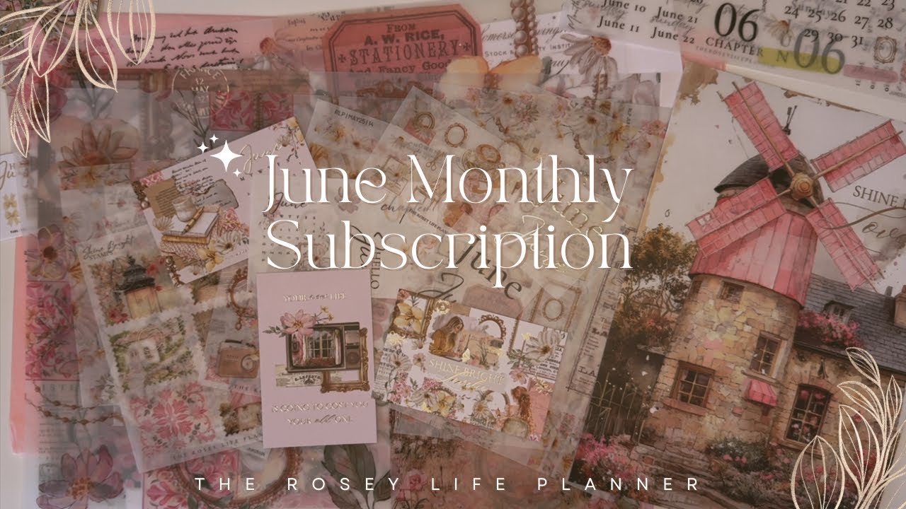 🌸 June Subscription / The Rosey Life Planner