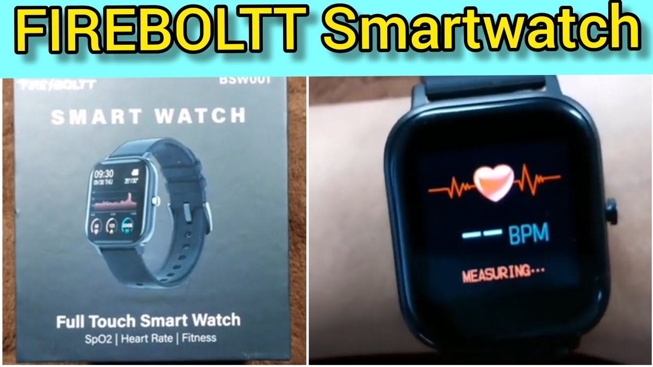 Fire Boltt BSW001 Smart Watch | Black color | Budget friendly | Touch | Smart bands