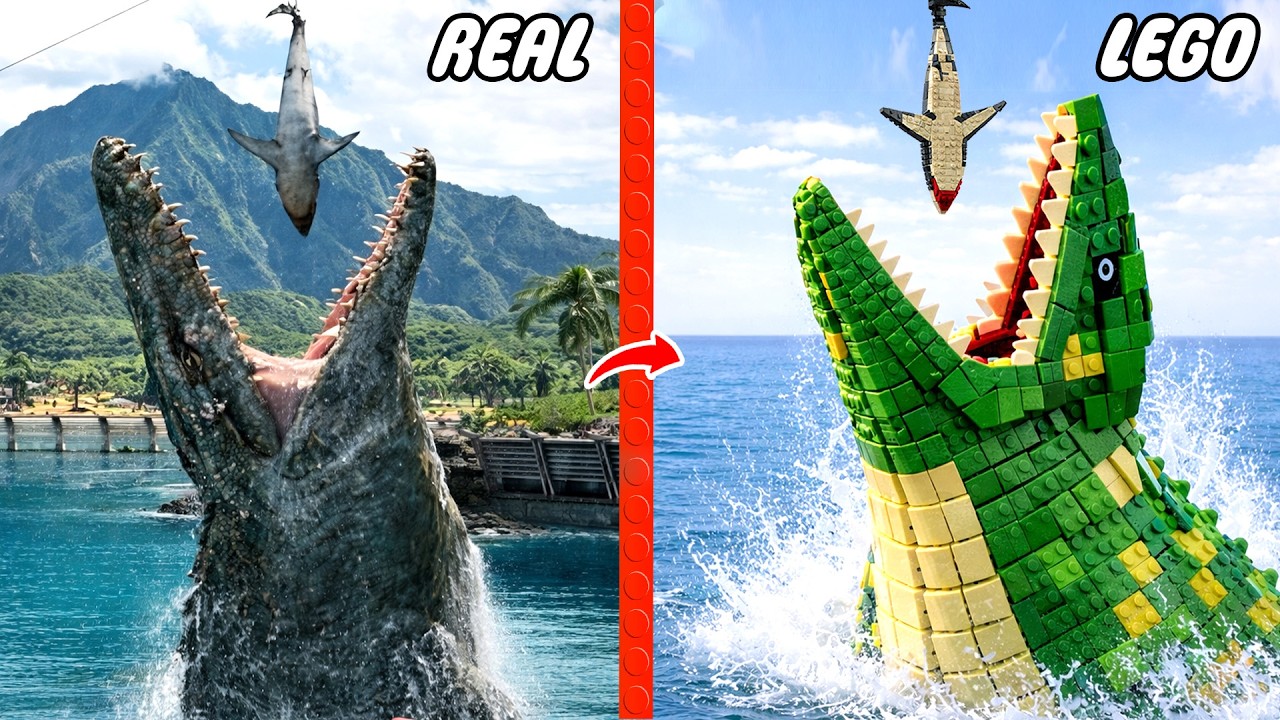 Construí el Mosasaurus de LEGO de Jurassic World… ¡Pero de repente desapareció! | JK Bricks ESP