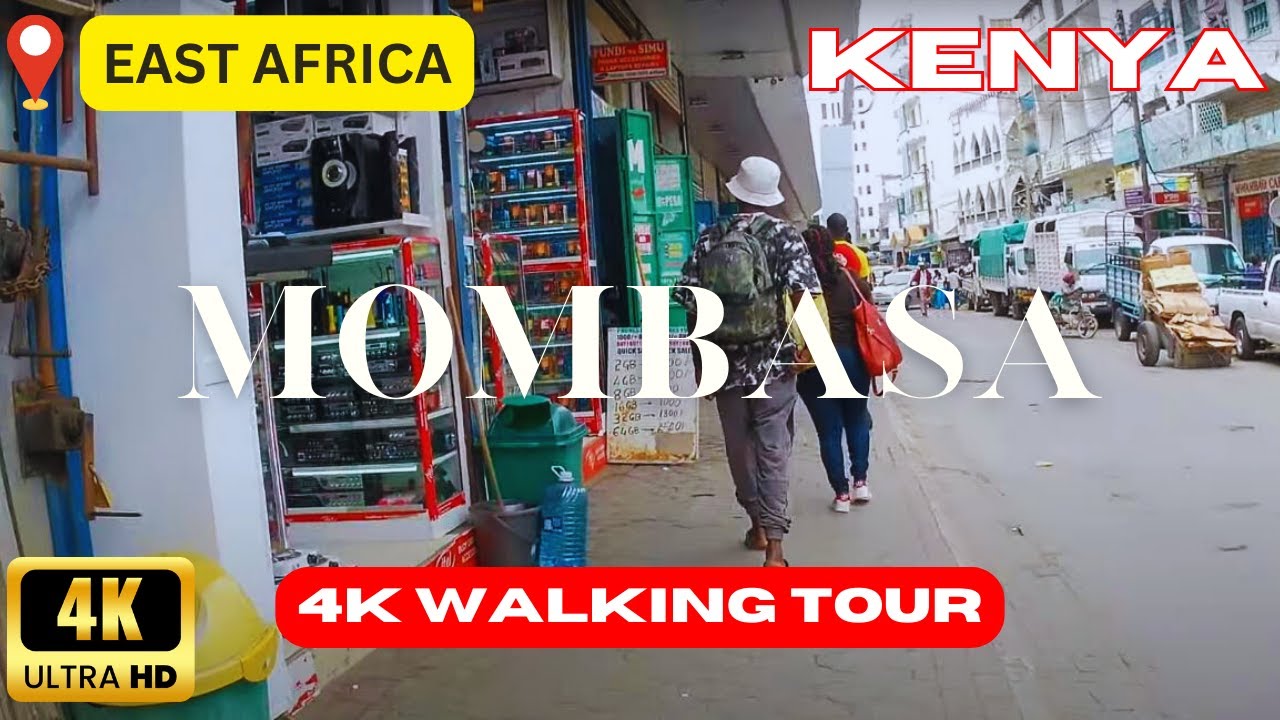 🌇🌊 Mombasa CBD 4K Walking Tour: Embrace the Coastal Splendor by Day in Kenya, East Africa