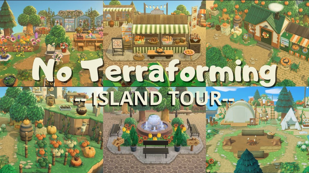 My No Terraforming Island Tour - Dream Address Release - Animal Crossing New Horizons