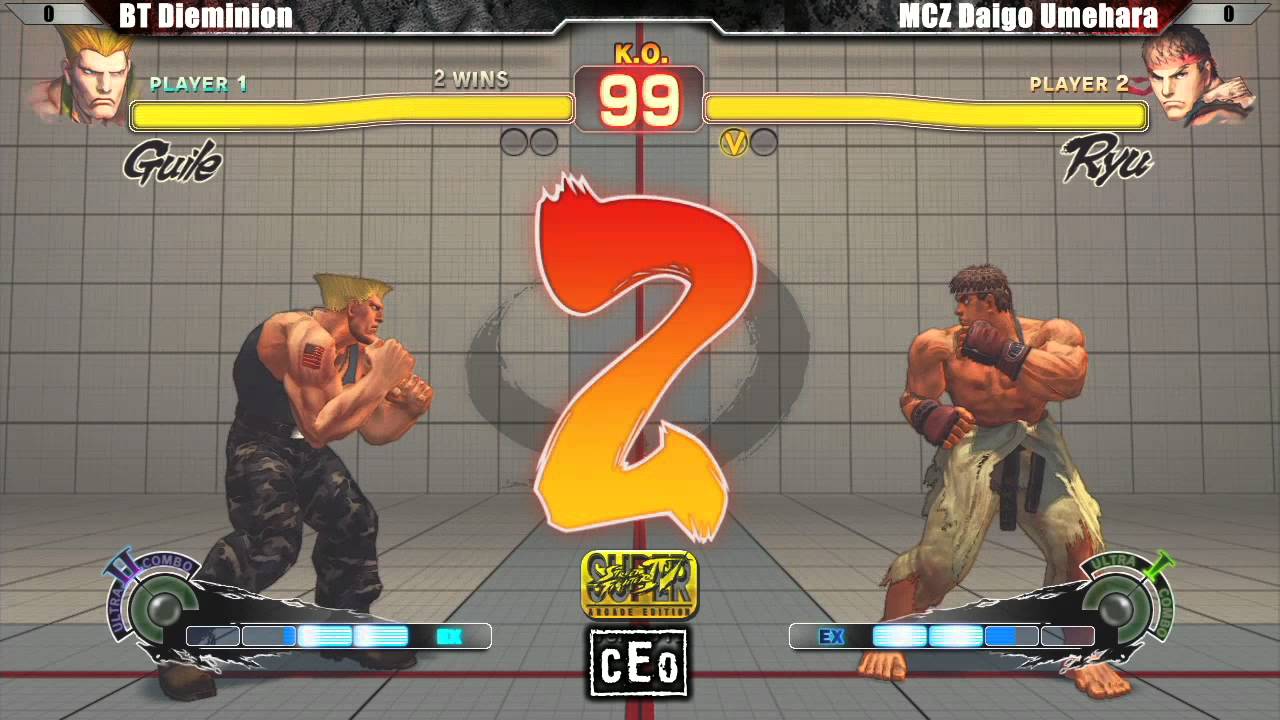 SSF4 AE2012 Top 24 BT Dieminion против MCZ Daigo Umehara - турнир CEO 2012