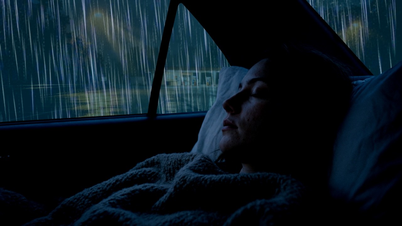 NICE Cozy Car Rain Ambience | Loud Thunderstorm Sounds for Calm Mind