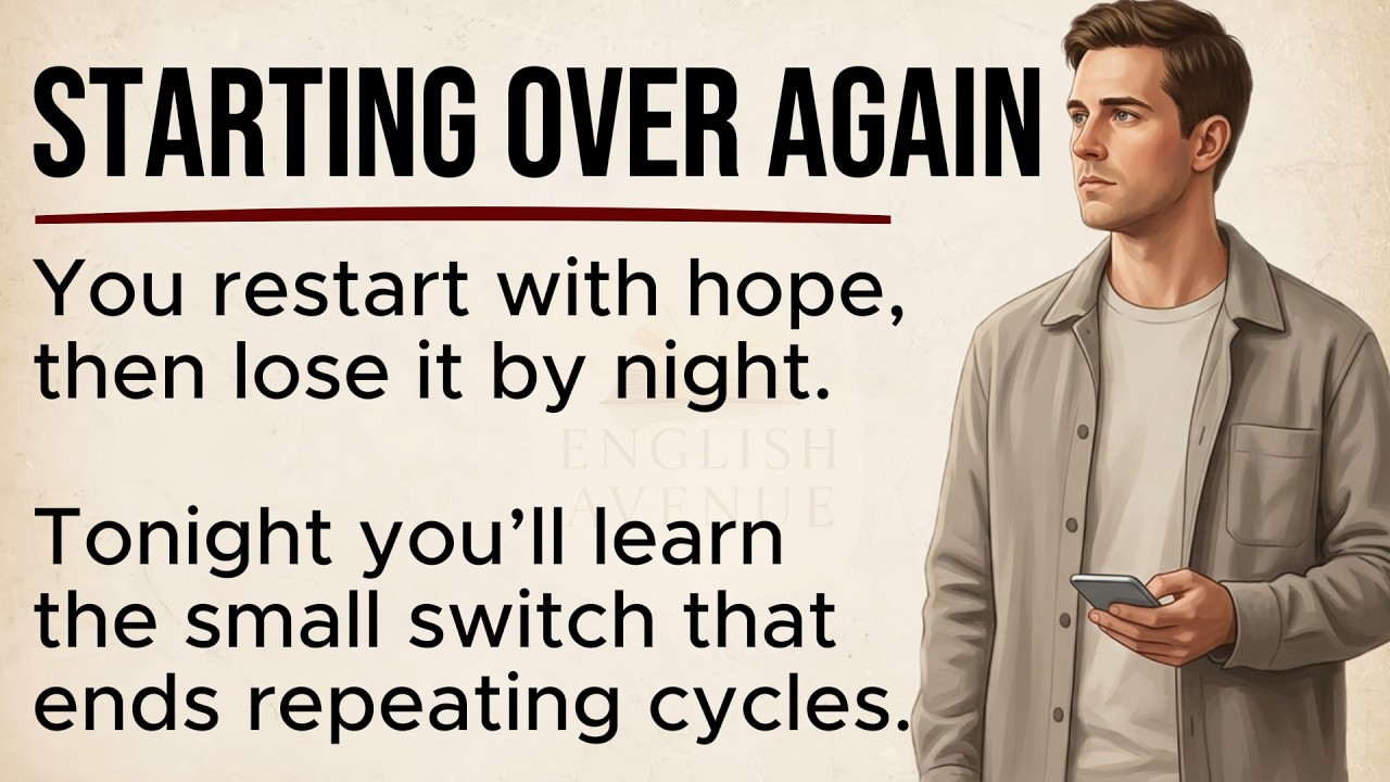 He Was Tired of Starting Over Again and Again