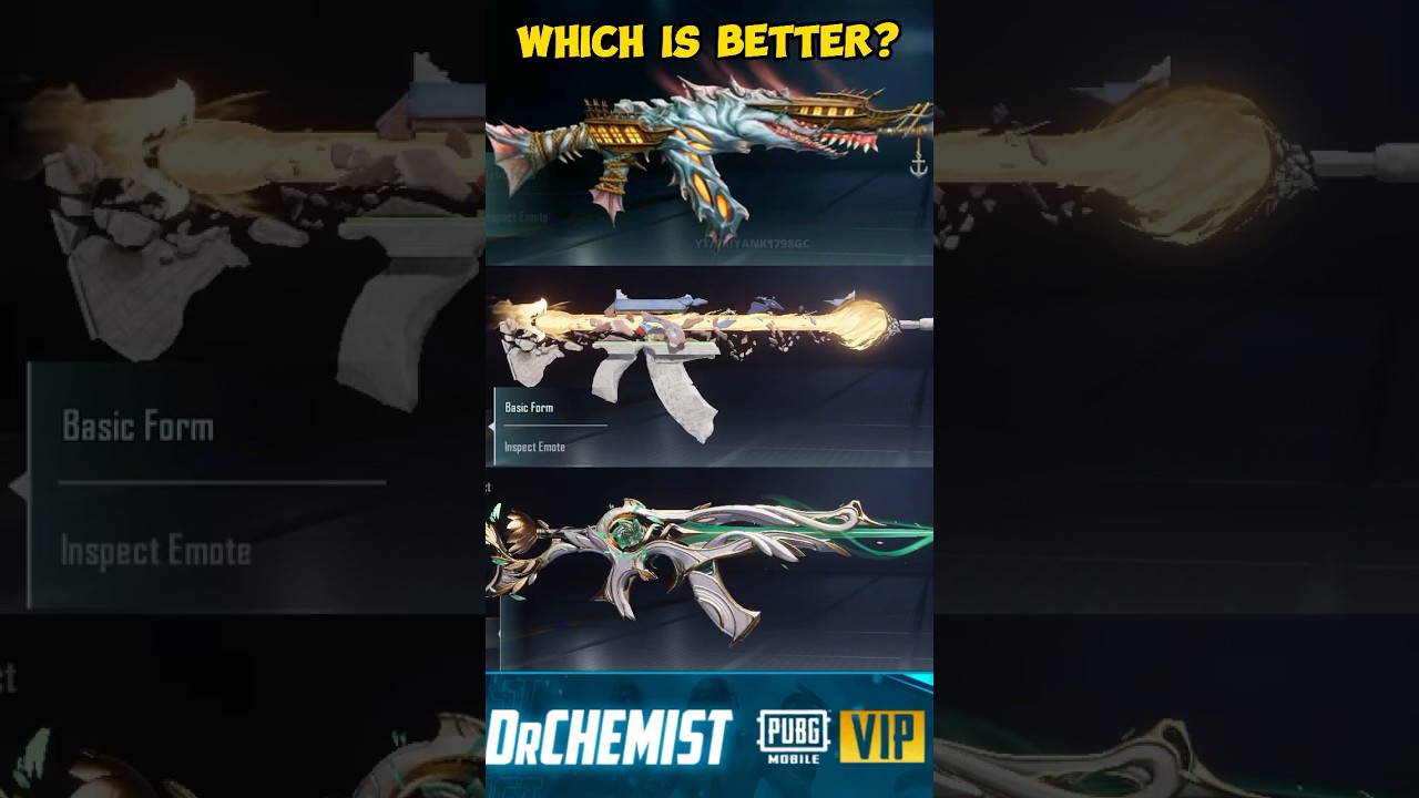 New Mystic Kraken ACE32 Comparison #pubgmobile #pubgshorts #pubgcrateopening