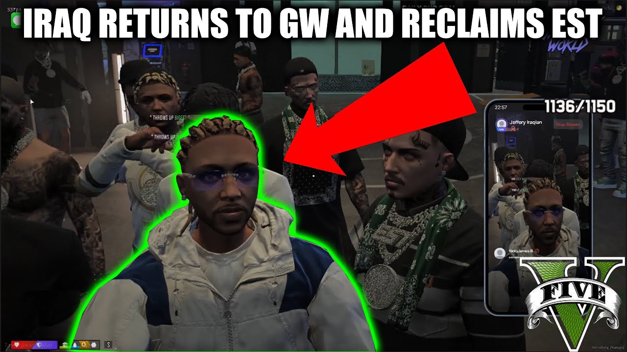 IRAQ RETURNS TO GW AND RECLAIMS EST! | GTA RP | Grizzley World Whitelist| Episode 1