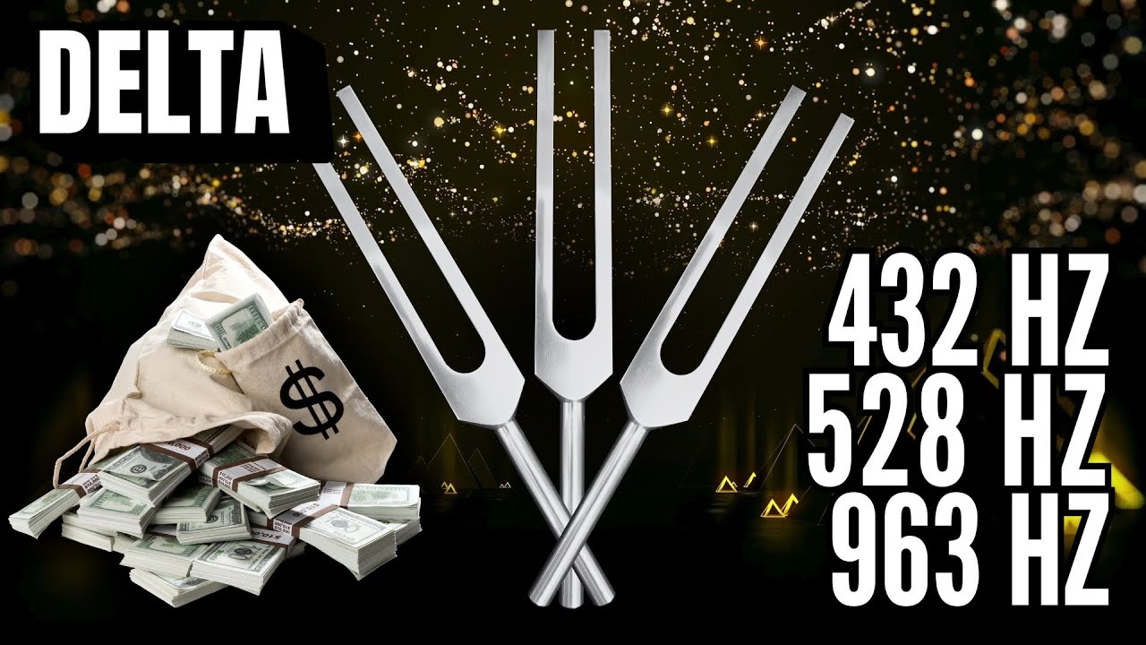 432 Hz + 528 Hz + 963 Hz Tuning Forks 💰 Attract Wealth, Health, Love, Miracles & Blessings (Delta)