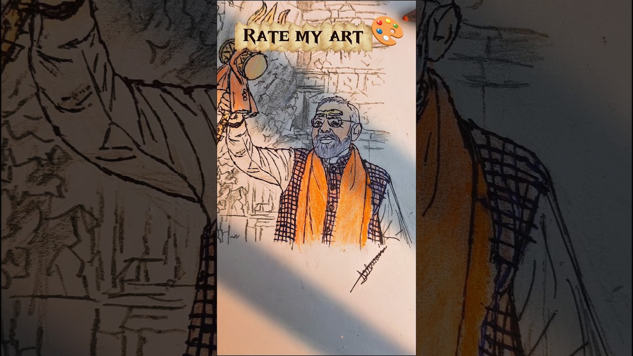 narendra modi ji art 