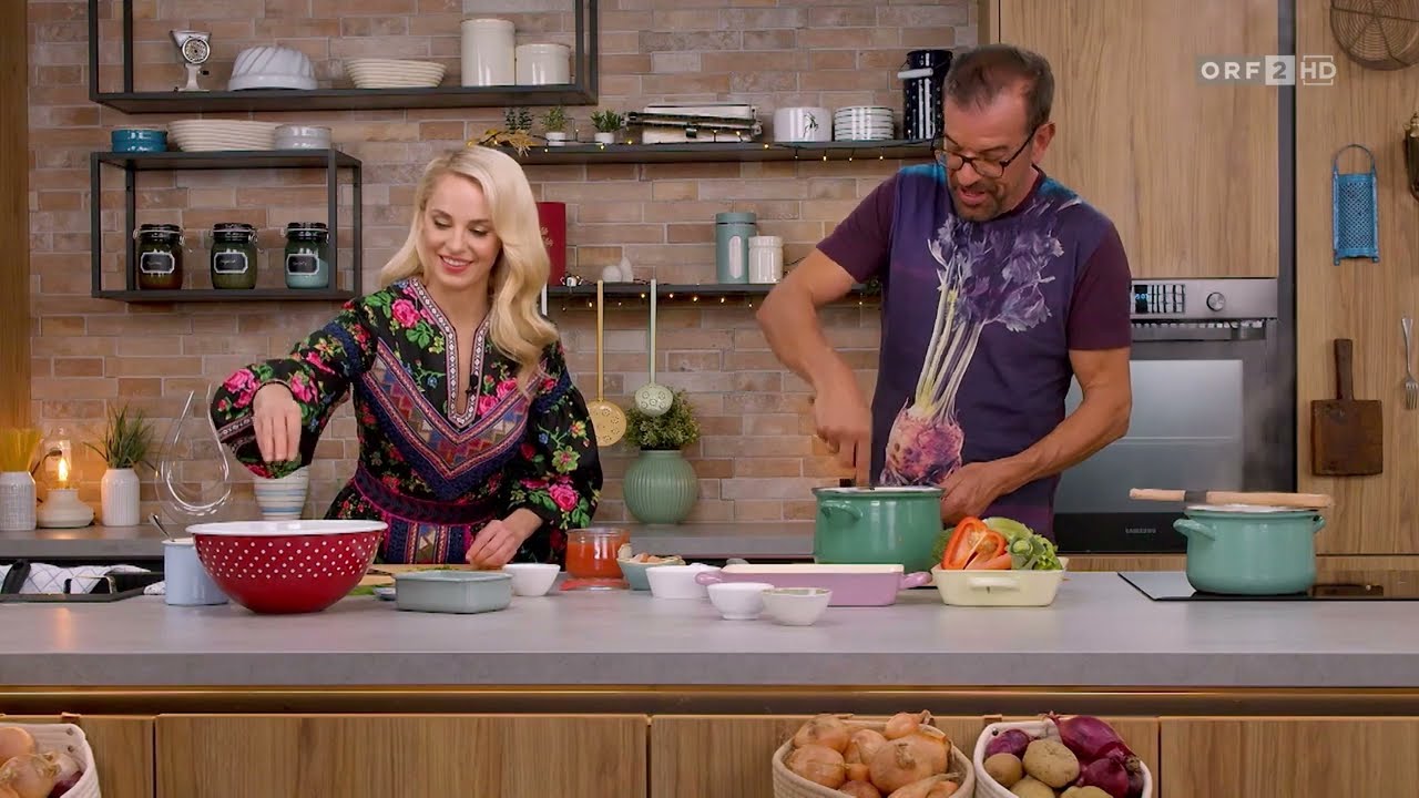 Silvia Kocht - Karl Ploberger - Karottensuppe - Gemüselaibchen mit Tomatensauce