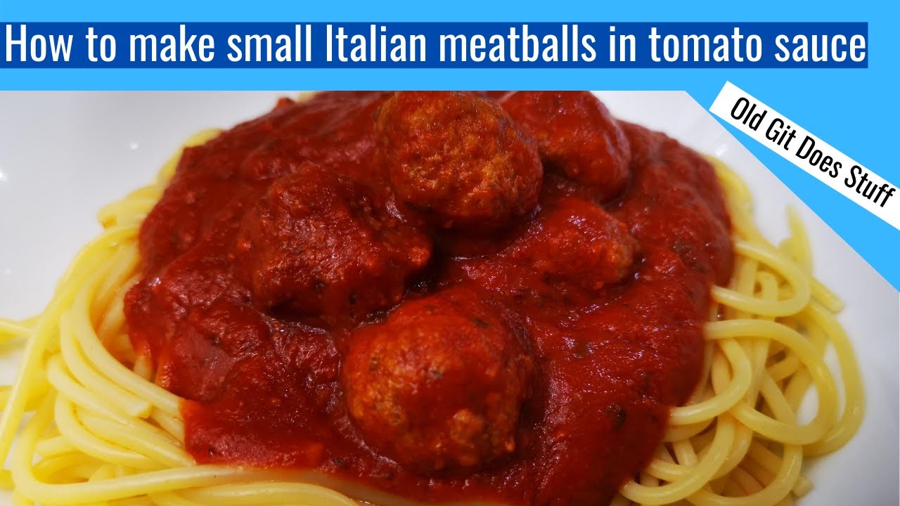 How to Make Small Italian Meatballs in Tomato Sauce Recipe