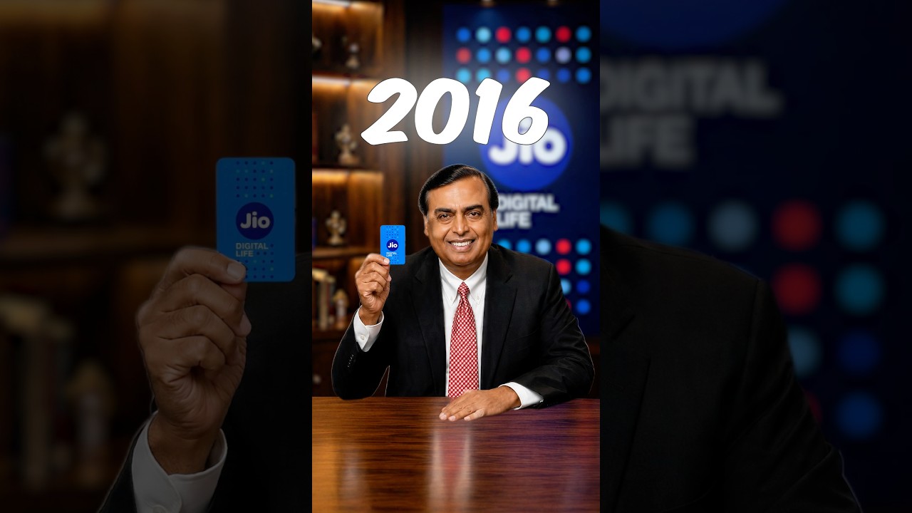 Jio: From Free SIMs to a Billion-Dollar Business 💸🗿#business #finance #shorts