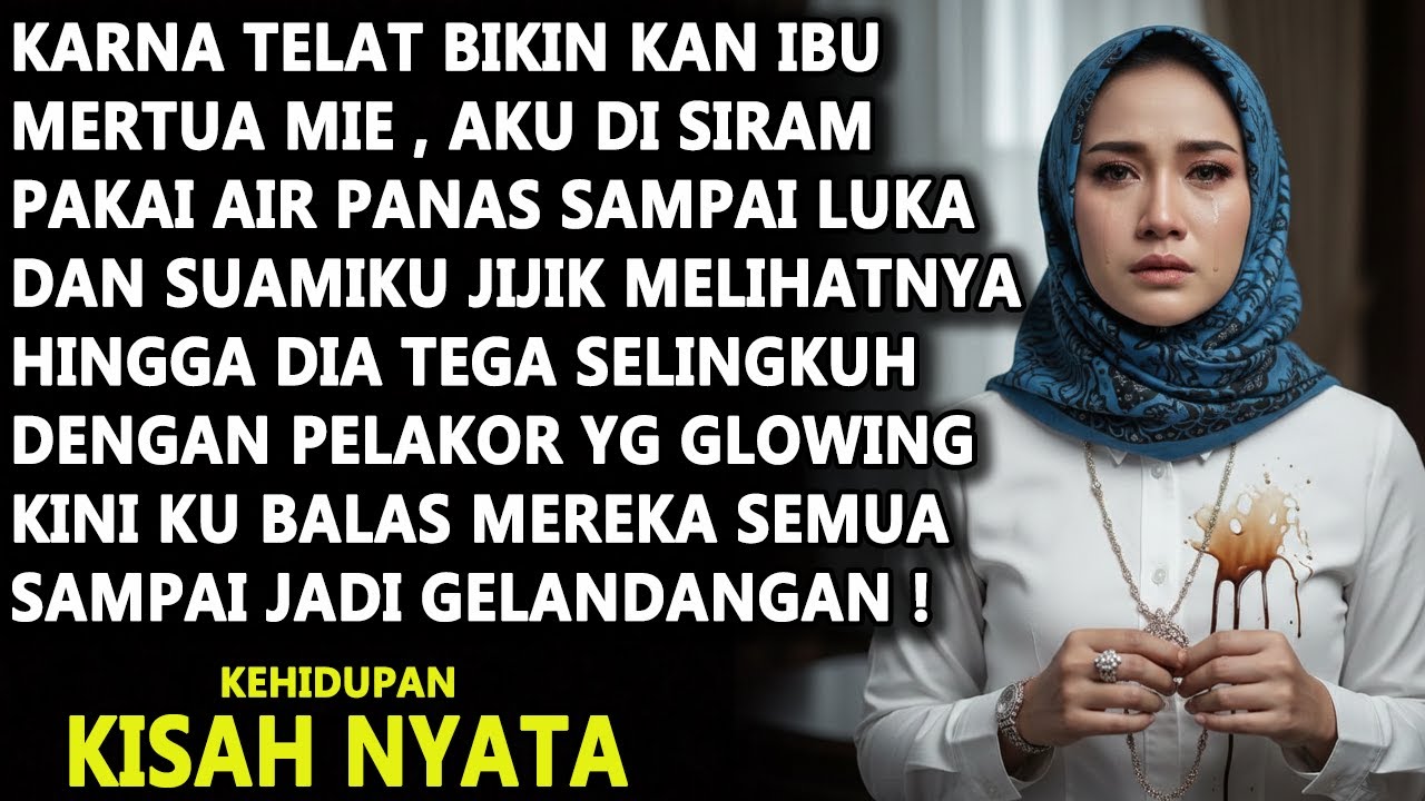 HANYA KARNA TELAT BIKIN MIE AKU DI SIRAM OLEH IBU MERTUA PAKAI AIR PANAS , DETIK ITU KU BALAS DIA