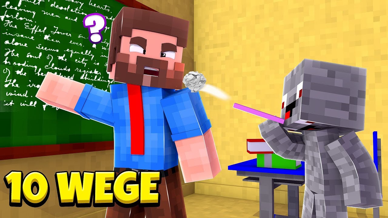 10 WEGE einen LEHRER zu ÄRGERN in Minecraft !