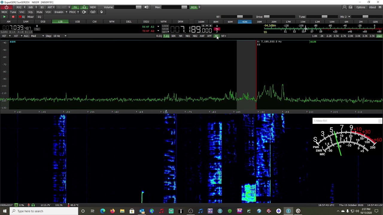 SunSDR2 DX Using Noise Reduction, Noise Blanker, APF (Audio Peak Filter) and RF Gain