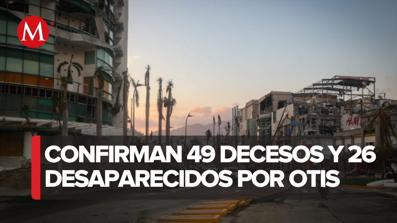 Aumenta el n&uacute;mero de muertos por 'Otis' en Acapulco
