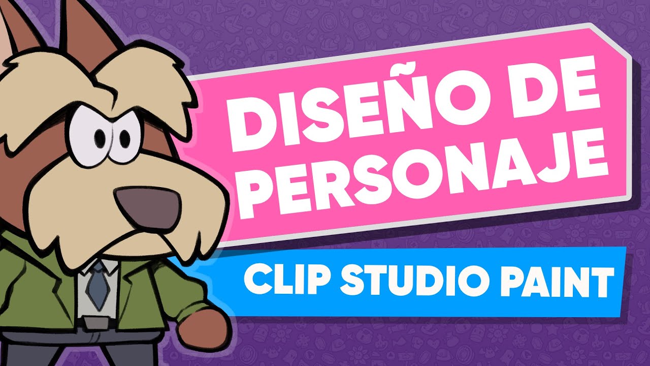 diseño de personaje cartoon en Clip Studio Paint