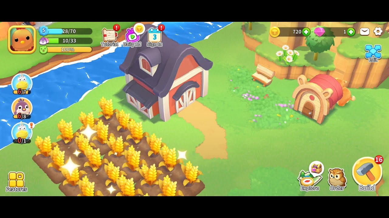 Sweet Topia (by Light Core Game) - farm simulation game for Android and iOS - gameplay.