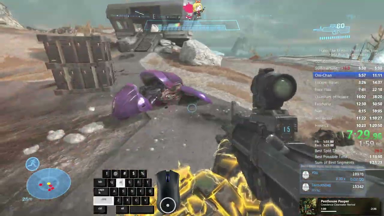 Halo Reach Legendary Speedrun (1:19:35)